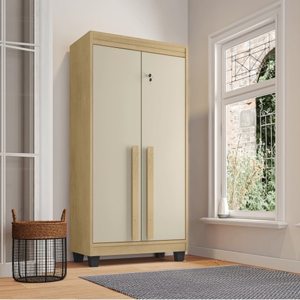 Armário Multiuso Paris Cinamomo/off White - Rv Móveis