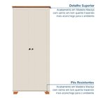 Armário Multiuso Pés E Tampo Em Madeira Maciça Ananda Cabecas