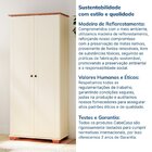 Armário Multiuso Pés E Tampo Em Madeira Maciça Ananda Cabecas