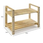 Armário Multiuso Pinus 70cmx50cm Espresso Móveis Bege