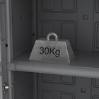 Armário Multiuso Plástico Cinza 180x65x40cm Modulize Spaceo