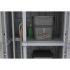 Armário Multiuso Plástico Cinza 180x65x40cm Modulize Spaceo