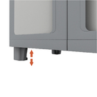 Armário Multiuso Plástico Cinza 96x65x40cm Modulize Spaceo