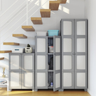 Armário Multiuso Plástico Cinza 96x65x40cm Modulize Spaceo