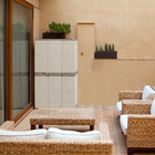 Armário Multiuso Plástico Extra Grande Titanium Bege Plastiken