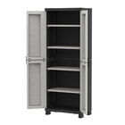 Armário Multiuso Plástico Grande Space Saver Preto Plastiken