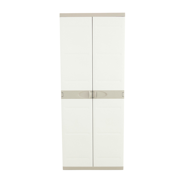 Armário Multiuso Plástico Grande Titanium Bege Plastiken