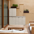 Armário Multiuso Plástico Grande Titanium Bege Plastiken