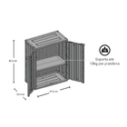 Armário Multiuso Plástico Médio Almendra Starplastic