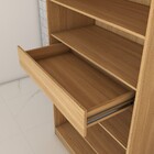 Armário Multiuso Plaza 2 Portas Com Espelho 1 Gaveta Amêndola