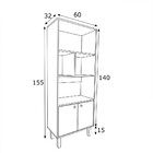 Armário Multiúso Poncho 2 Pt Branco