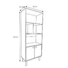 Armário Multiúso Poncho 2 Pt Branco