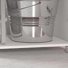 Armário Multiuso Porta Vassouras 1 Porta Branco Multiusos