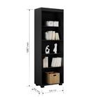 Armário Multiuso Preto Fosco