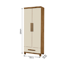 Armário Multiuso Quarto Ipê 5 Prateleiras 1 Gaveta Incabras