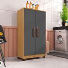 Armário Multiuso Recife Carvalho Americano Grafite - Incorplac