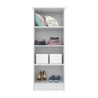 Armário Multiuso Resistente 2 Portas E 4 Prateleiras Branco