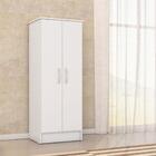 Armário Multiuso Resistente 2 Portas E 4 Prateleiras Branco