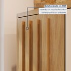 Armário Multiuso Ripado 2 Portas Cabideiro Organizador Vassou