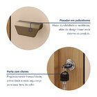 Armário Multiuso Ripado 2 Portas Cabideiro Organizador Vassou