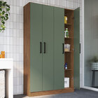 Armário Multiuso Riviera 4 Portas 8 Prateleiras Freijó/oliva