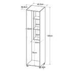 Armário Multiuso Rodízios Mendoza Branco - Art In Moveis
