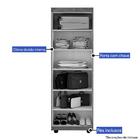 Armário Multiuso Roma 2 Portas Com Chave Avelã Ipê