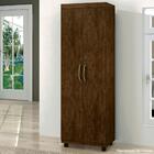 Armário Multiuso Roma 2 Portas Com Chave Avelã Ipê