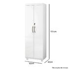 Armário Multiuso Roma 2 Portas Com Chave Branco