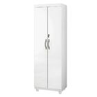 Armário Multiuso Roma 2 Portas Com Chave Branco