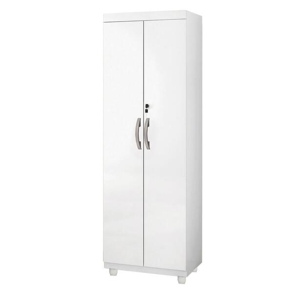 Armário Multiuso Roma 2 Portas Com Chave Branco