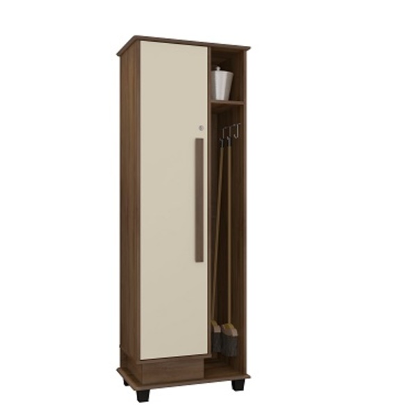 Armario Multiuso Rv Berlin Freijó/off White - Rv Moveis