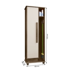 Armario Multiuso Rv Berlin Freijó/off White - Rv Moveis