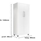 Armario Multiuso Saara Branco Bela Casa