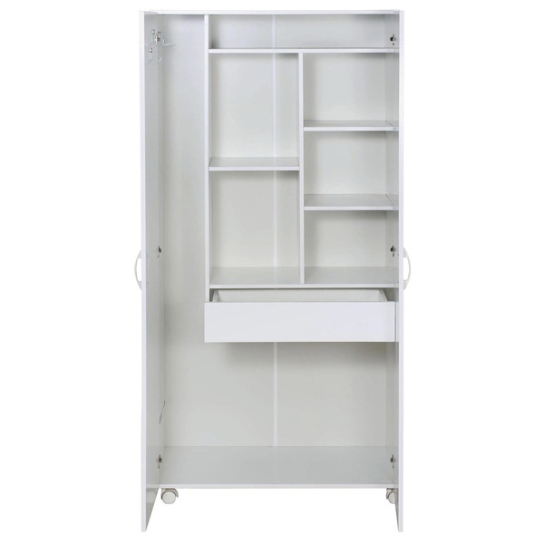 Armário Alto Master 190x90x46,5cm Branco Politorno Leroy Armario Area De Serviço Leroy Merlin ~ Armário Alto Master 190x90x46,5cm Branco Politorno Leroy