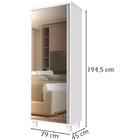 Armario Multiuso Sapateira 1 Porta Com Espelho 00703502 Lpa