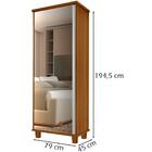 Armario Multiuso Sapateira 1 Porta Com Espelho 00703502 Lpa