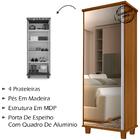Armario Multiuso Sapateira 1 Porta Com Espelho 00703502 Lpa