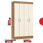 Armário Multiuso Sapateira 4 Portas Formosa  Amendola Touch/o