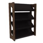 Armário Multiuso Sapateira Az1025 Preto/nogal