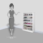 Armário Multiuso Sapateira Bella Branco - Phoenix