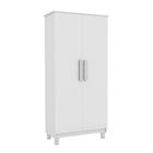 Armário Multiuso Sapateira Com Cabideiro Luapa Branco