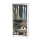 Armário Multiuso Sapateira Com Cabideiro Luapa Branco