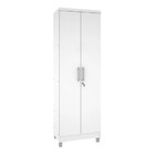 Armário Multiuso Sapateira Com Chave E Prateleiras Branco