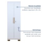 Armário Multiuso Sapateira Com Prateleiras Asteca Branco