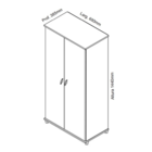 Armário Multiuso Sapateira Madrid - Quarto - Lavanderia - Coz