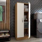 Armário Multiuso Siena 2 Portas Marrom/branco - Panorama Móve