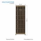 Armário Multiuso Star 2 Portas Com Rodízios - Pr Móveis