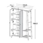 Armário Multiuso Stoka 2 Portas - Máxima Nogal/azul
