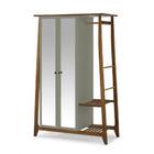 Armário Multiuso Stoka 2 Portas - Máxima Nogal/cinza